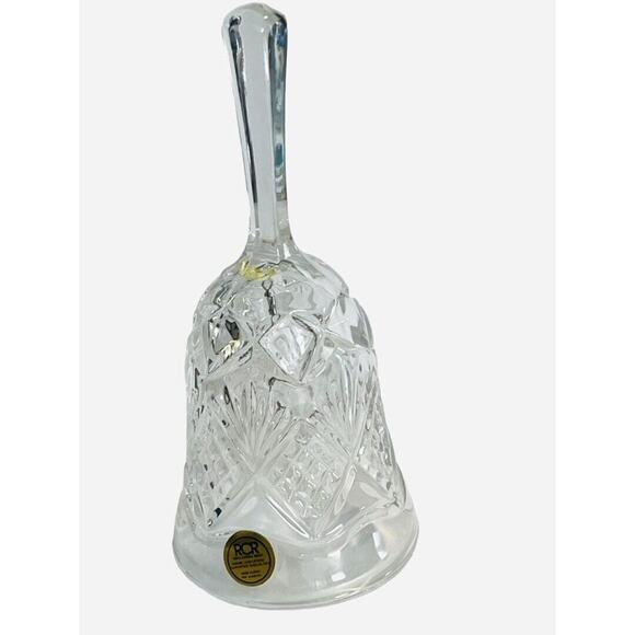 Vintage RCR Cut Crystal Hand Bell Dinner Royal Crystal Rock - Picture 3 of 10